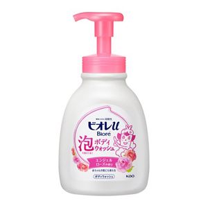 ビオレｕ泡で出てくるボディウォッシュローズ　ポンプ　６００ｍｌ